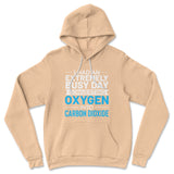 I Had An Extremely Busy Day Converting O2 To Co2 Hoodie in Heather Sand Dune color