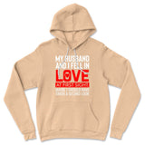 My Husband And I Fell In Love At First Sight. May Be I Should Have Taken A Second Look Hoodie in Heather Sand Dune color