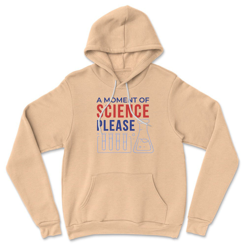 A Moment Of Science Please Hoodie in Heather Sand Dune color