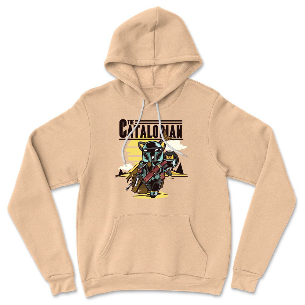 The Catalorian Hoodie in Heather Sand Dune color
