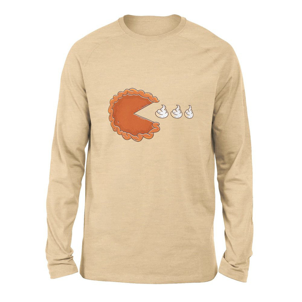 Pie Eating Cream Men/Unisex Drop Shoulder Sweatshirt in Heather Sand Dune color