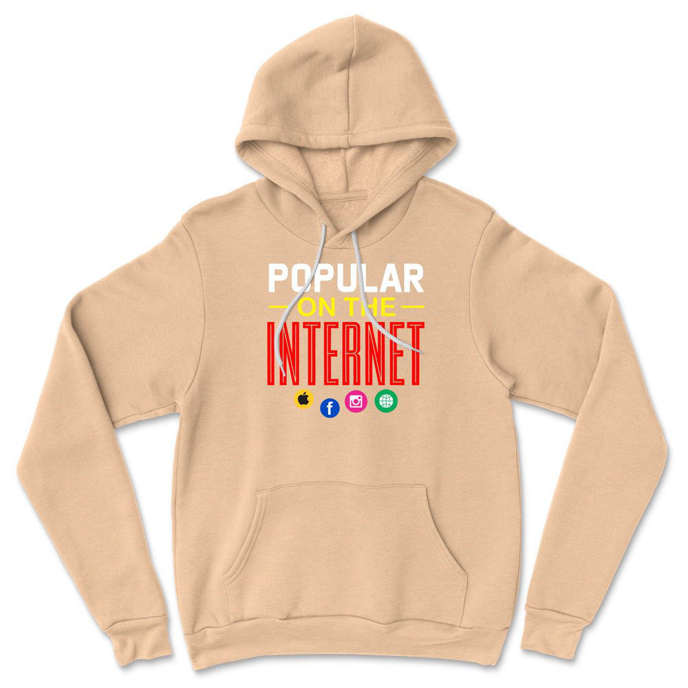 Popular On The Internet Hoodie in Heather Sand Dune color