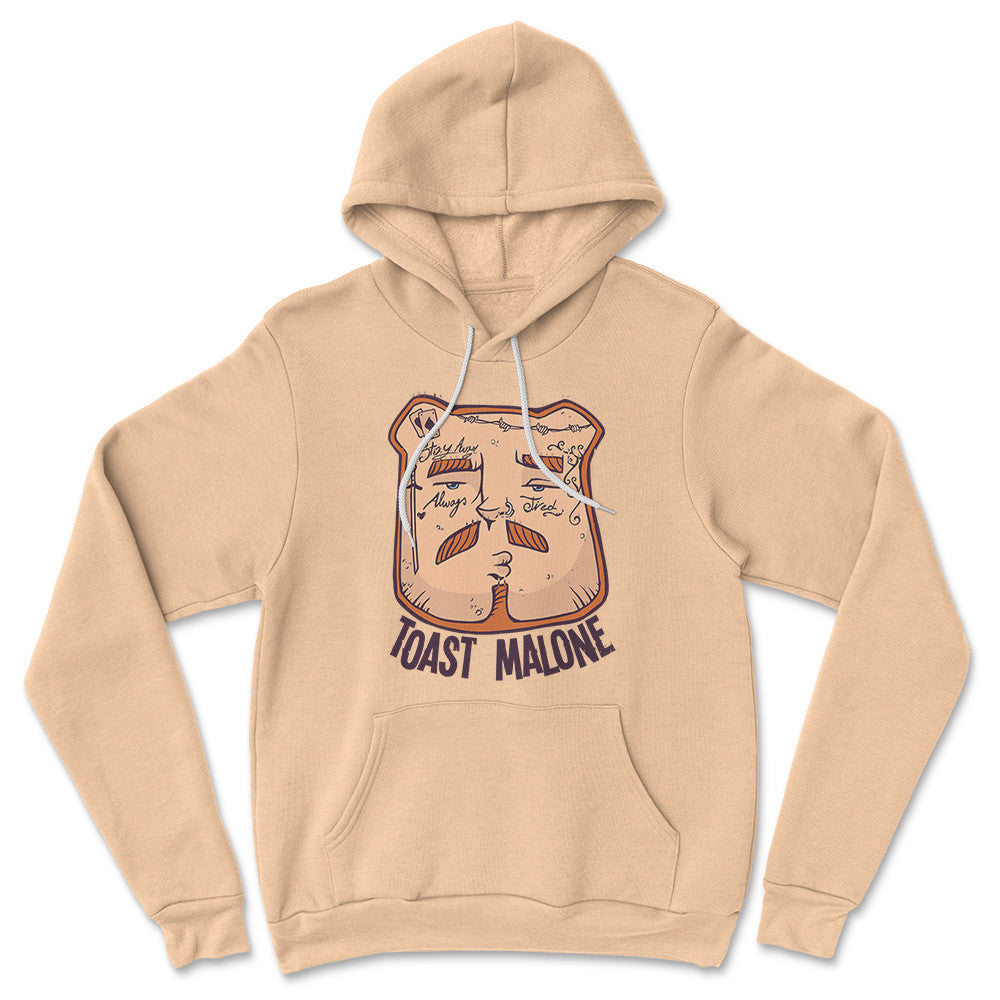 Toast Malone Hoodie in Heather Sand Dune color