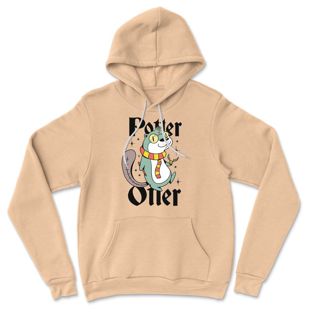 Potter Otter Hoodie in Heather Sand Dune color