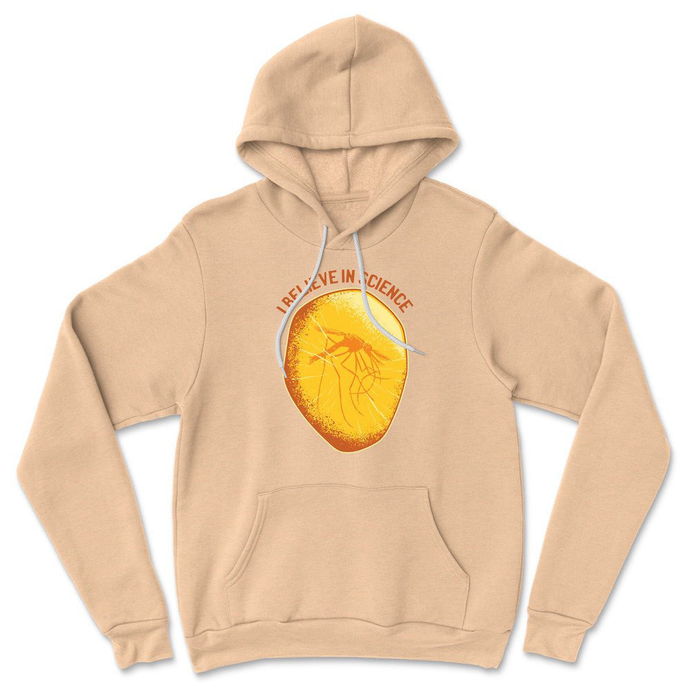 I Believe In Science Hoodie in Heather Sand Dune color
