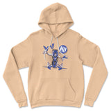 Quadcopter Robot Hoodie in Heather Sand Dune color