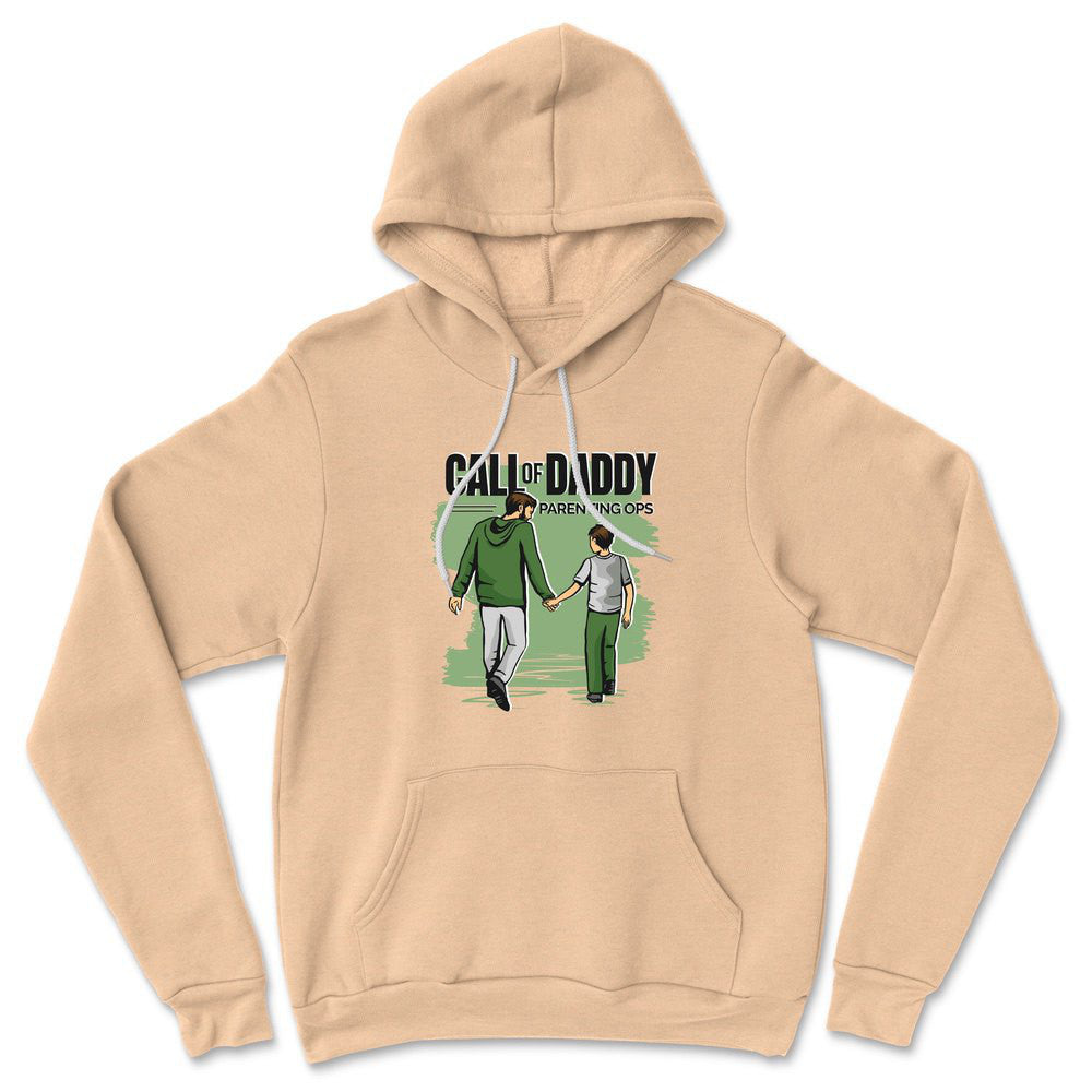 Call Of Daddy Hoodie in Heather Sand Dune color
