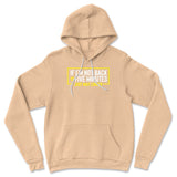 If I'm Not Back In 5 Minutes, Just Wait Longer Hoodie in Heather Sand Dune color