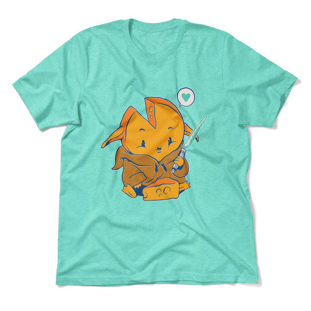 Baby Gouda Men/Unisex T-Shirt in Heather Sea Green color