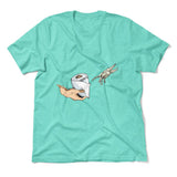 Creation Of Adam - Toilet Paper Men/Unisex T-Shirt in Heather Sea Green color