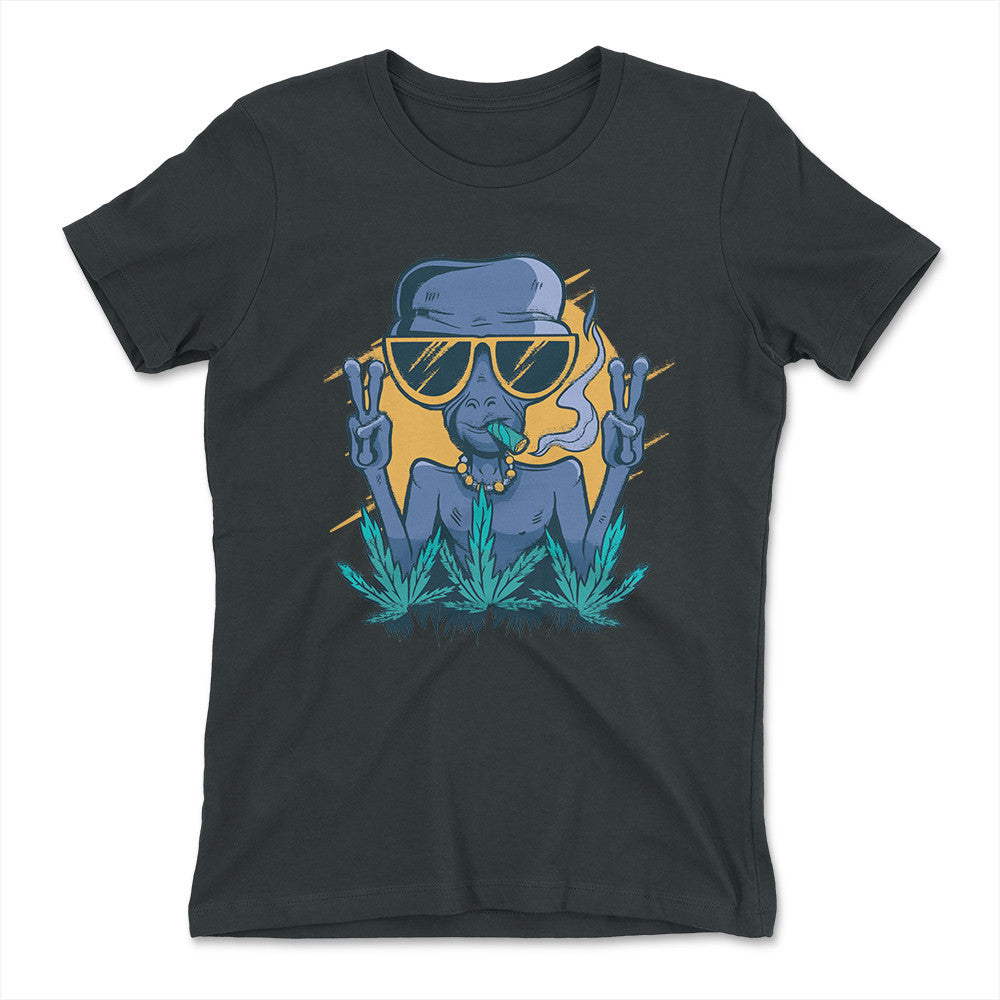 Alien Joint Womens T-Shirt in Heavy Metal color
