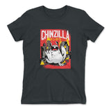 Chinzilla Monster Womens T-Shirt in Heavy Metal color