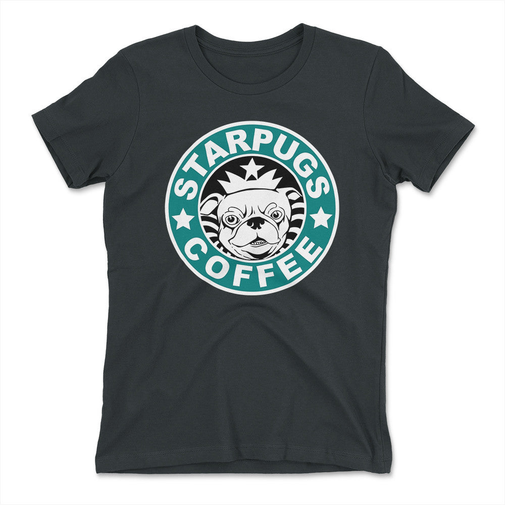 Starpugs Coffee Womens T-Shirt in Heavy Metal color
