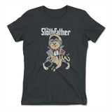 The Slothfather Womens T-Shirt in Heavy Metal color