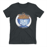 Send Noods Womens T-Shirt in Heavy Metal color