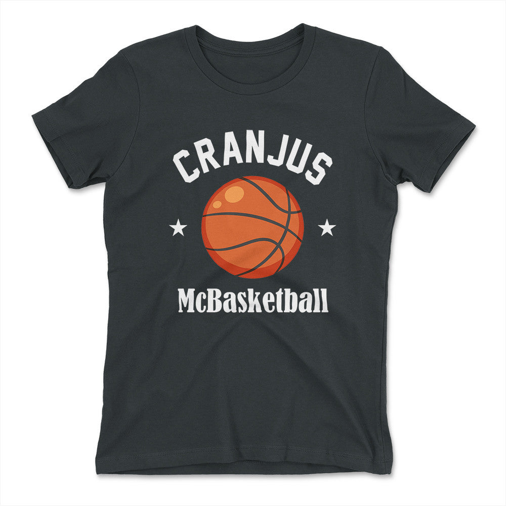 Cranjus Mcbasketball Womens T-Shirt in Heavy Metal color