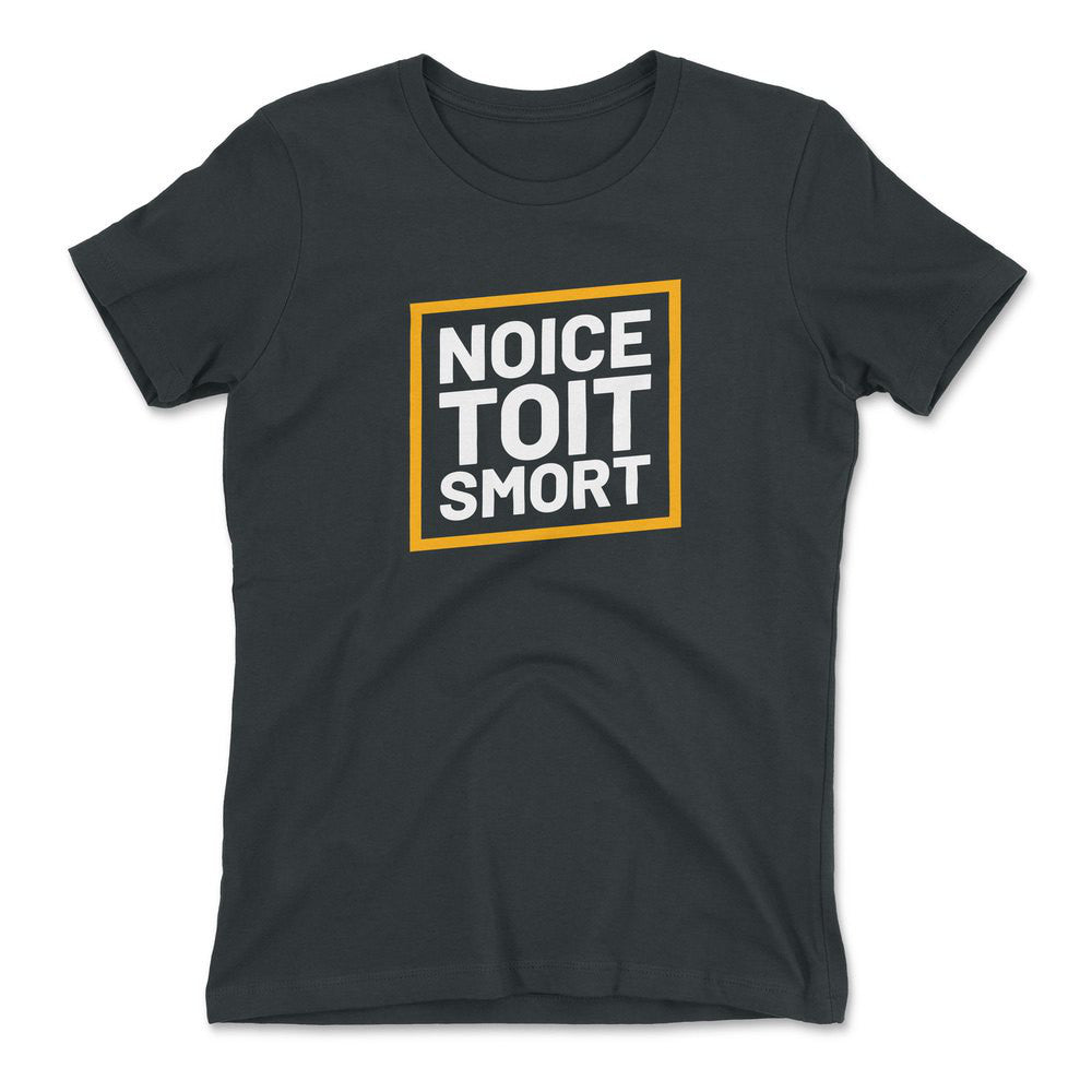 Noice Toit Smort Womens T-Shirt in Heavy Metal color
