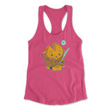 Baby Gouda Womens Racerback Tank in Hot Pink color