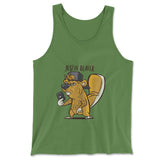 Justin Beaver Men/Unisex Tank in Leaf color