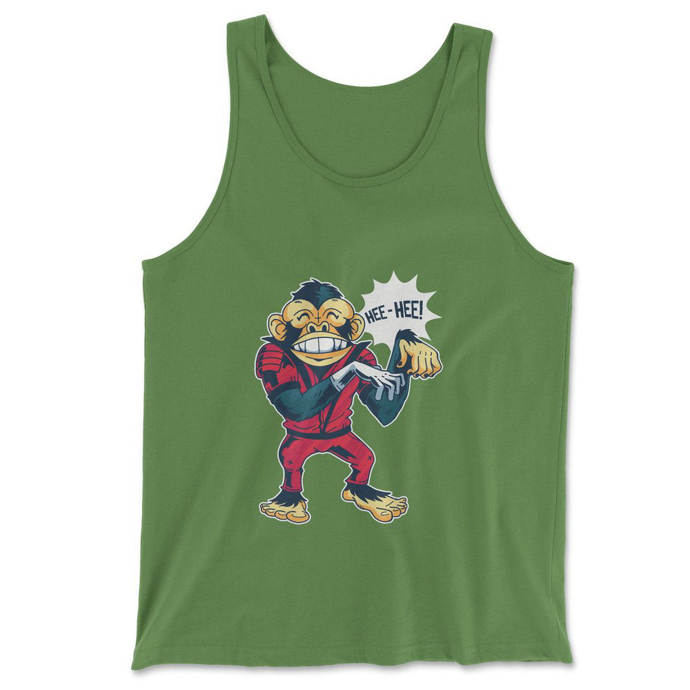 Dancing Monkey Jackson Men/Unisex Tank in Leaf color