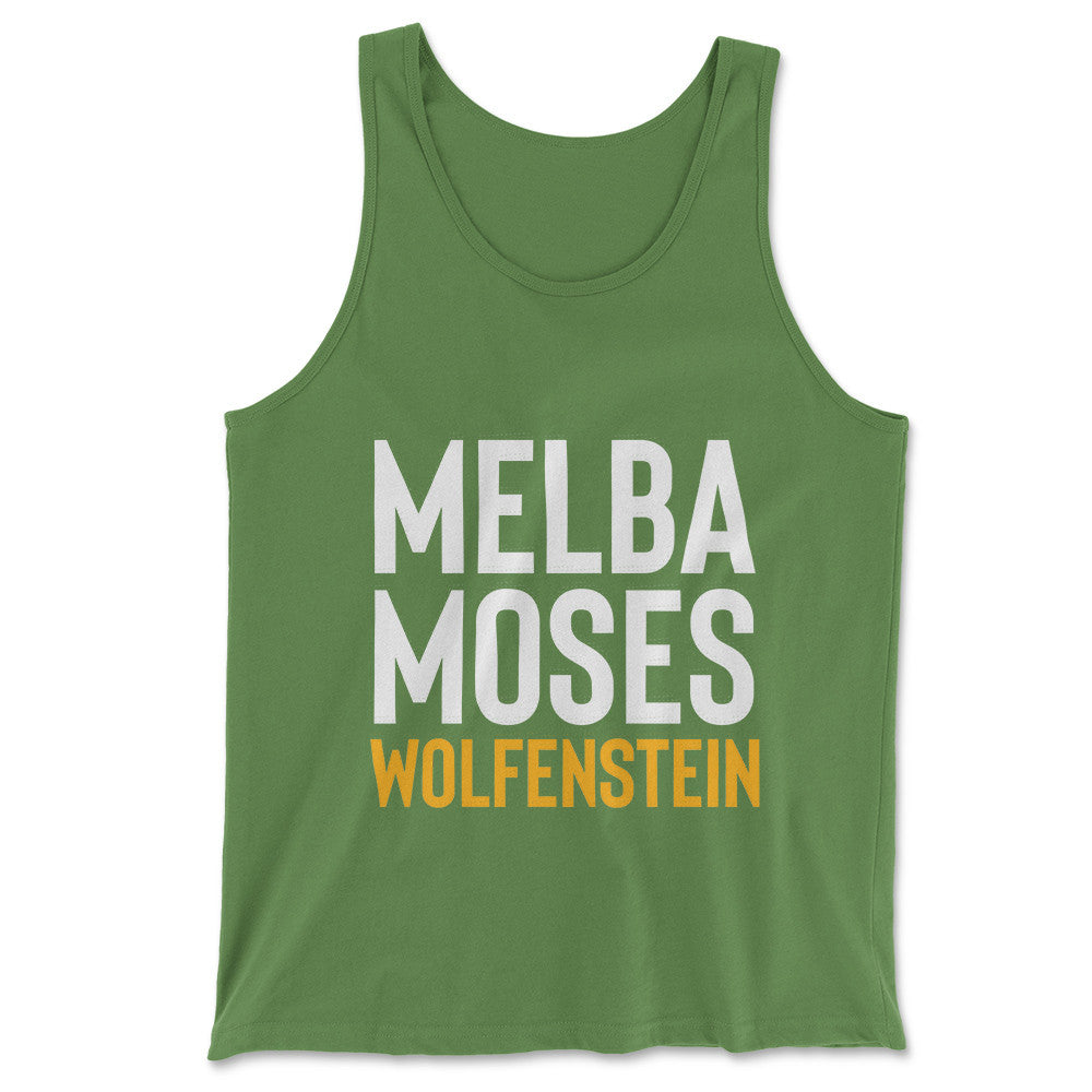 Melba Moses Wolfenstein Men/Unisex Tank in Leaf color