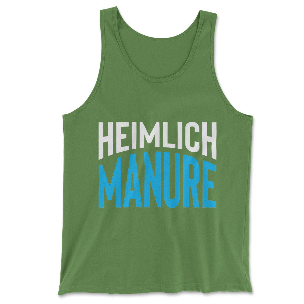 Heimlich Manure Men/Unisex Tank in Leaf color
