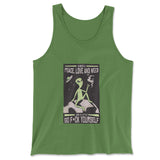 I Mostly Want Peace, Love And Weed Men/Unisex Tank in Leaf color