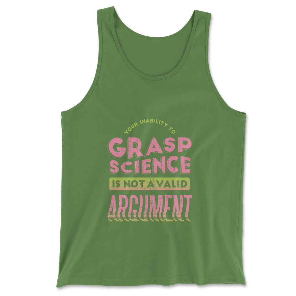 Not A Valid Argument Men/Unisex Tank in Leaf color