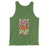 Planet Oil Squeezer Men/Unisex Tank in Leaf color