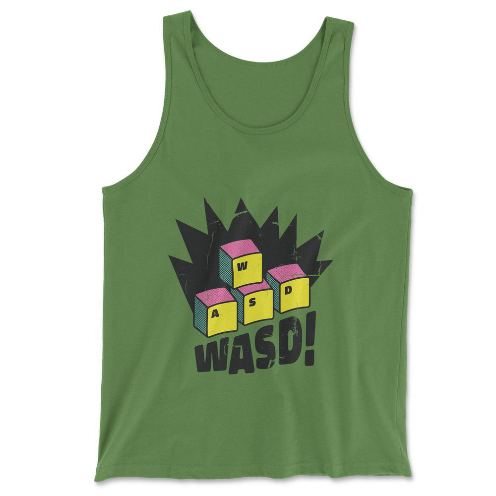 WASD Keyboard For Gamers Men/Unisex Tank in Leaf color