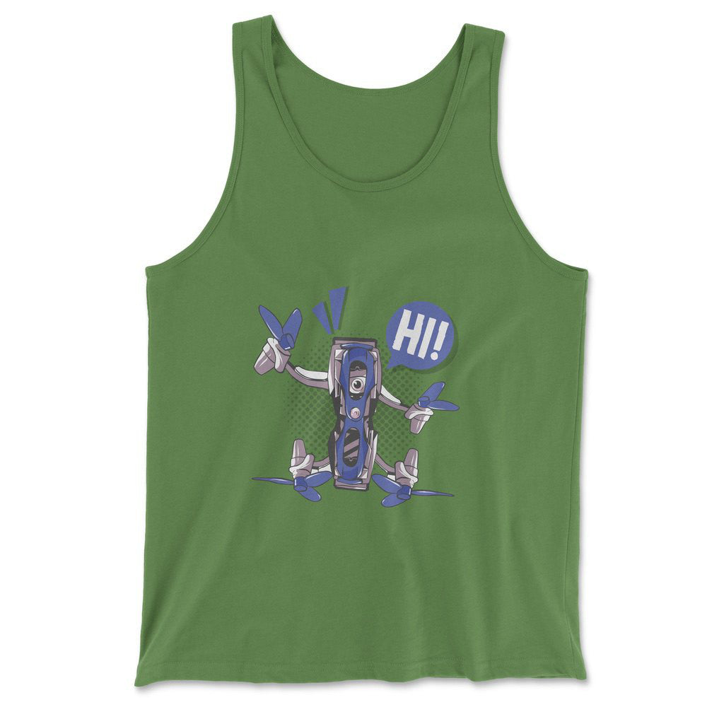 Quadcopter Robot Men/Unisex Tank in Leaf color