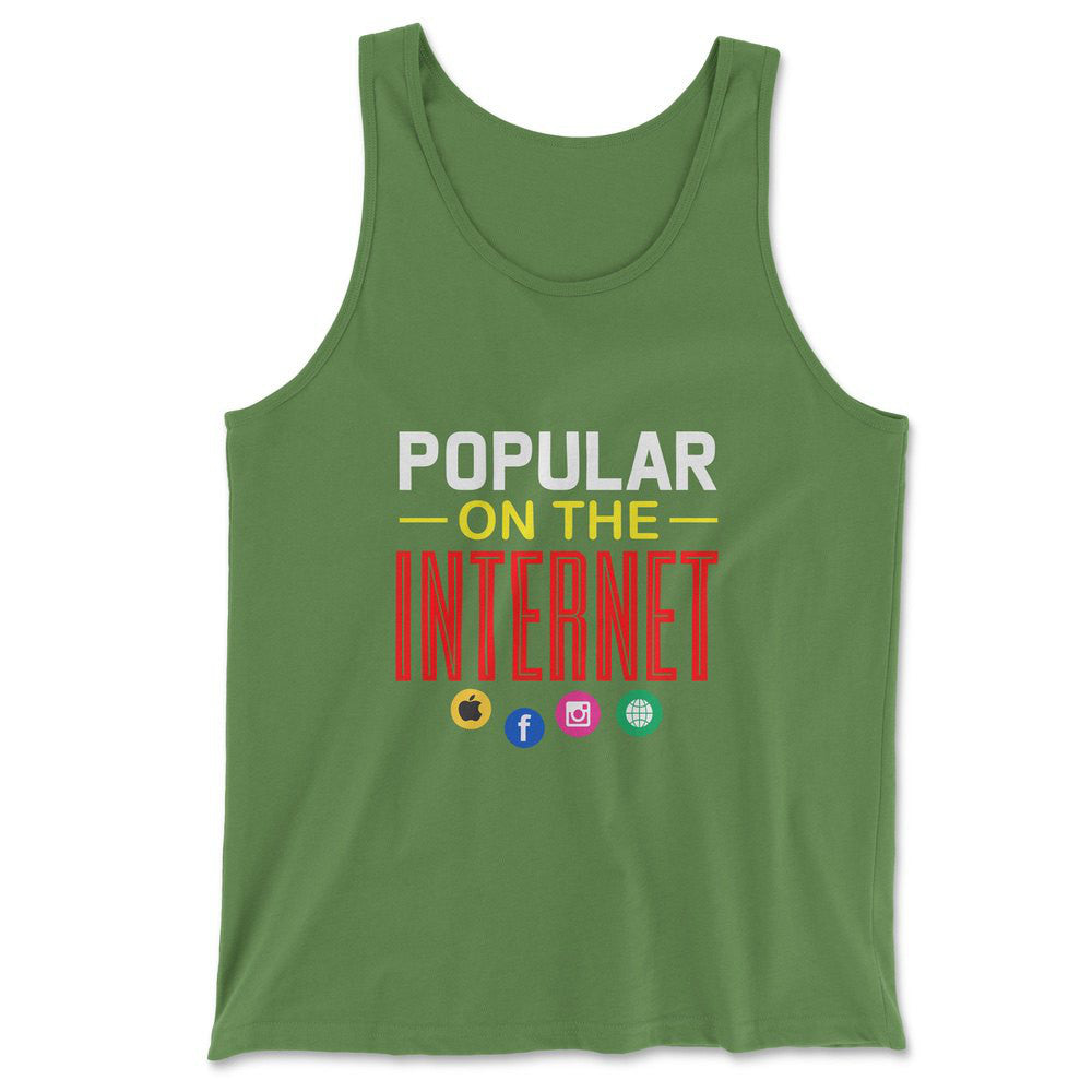Popular On The Internet Men/Unisex Tank in Leaf color