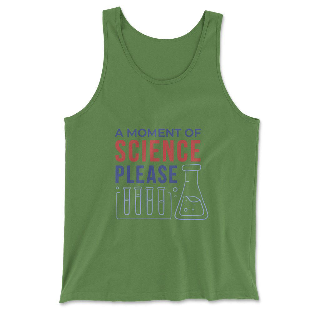 A Moment Of Science Please Men/Unisex Tank in Leaf color
