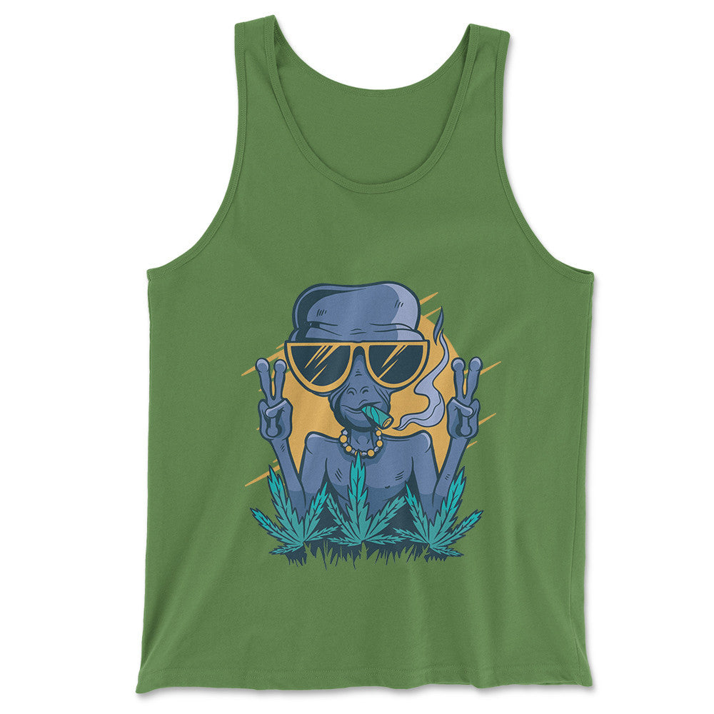 Alien Joint Men/Unisex Tank in Leaf color