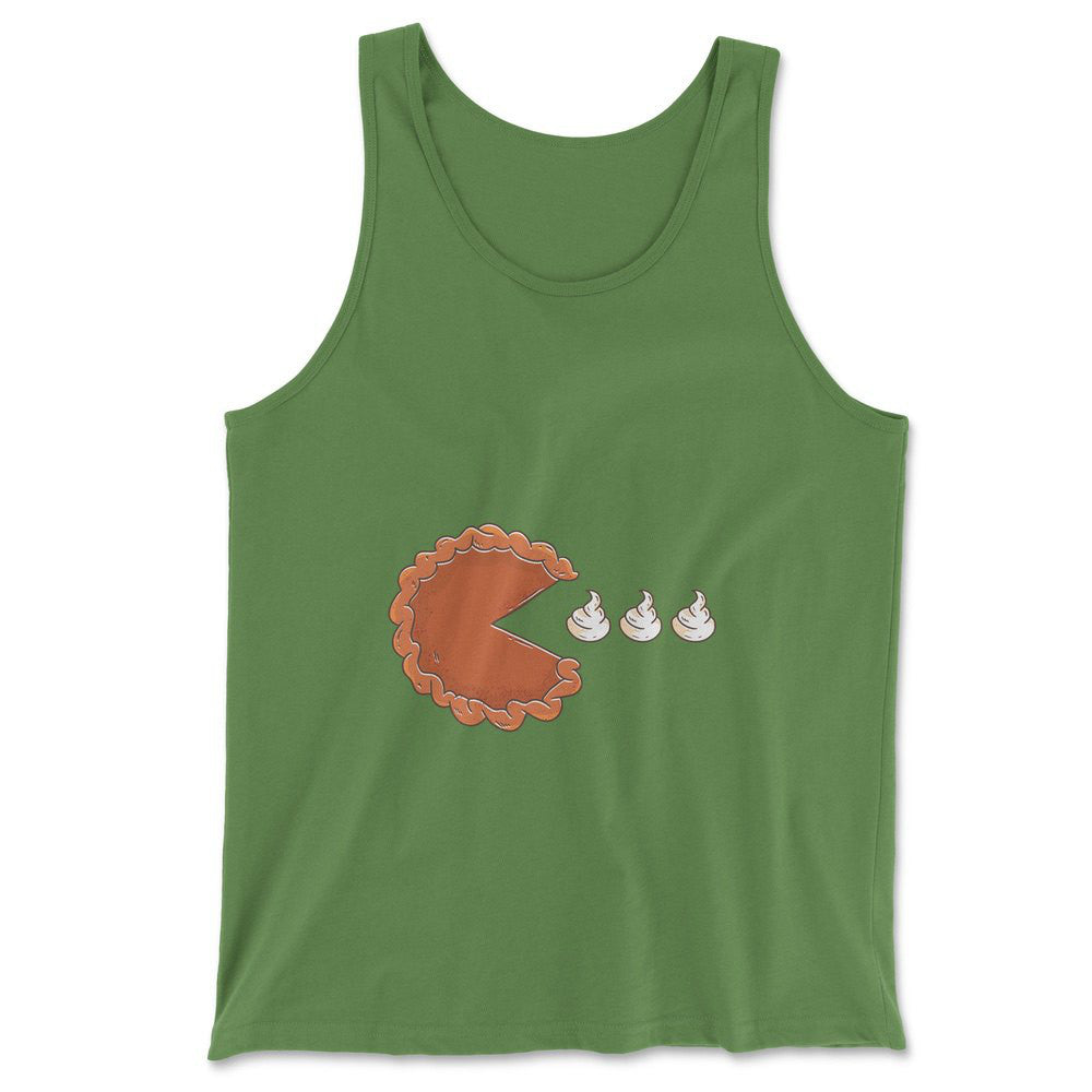 Pie Eating Cream Men/Unisex Tank in Leaf color