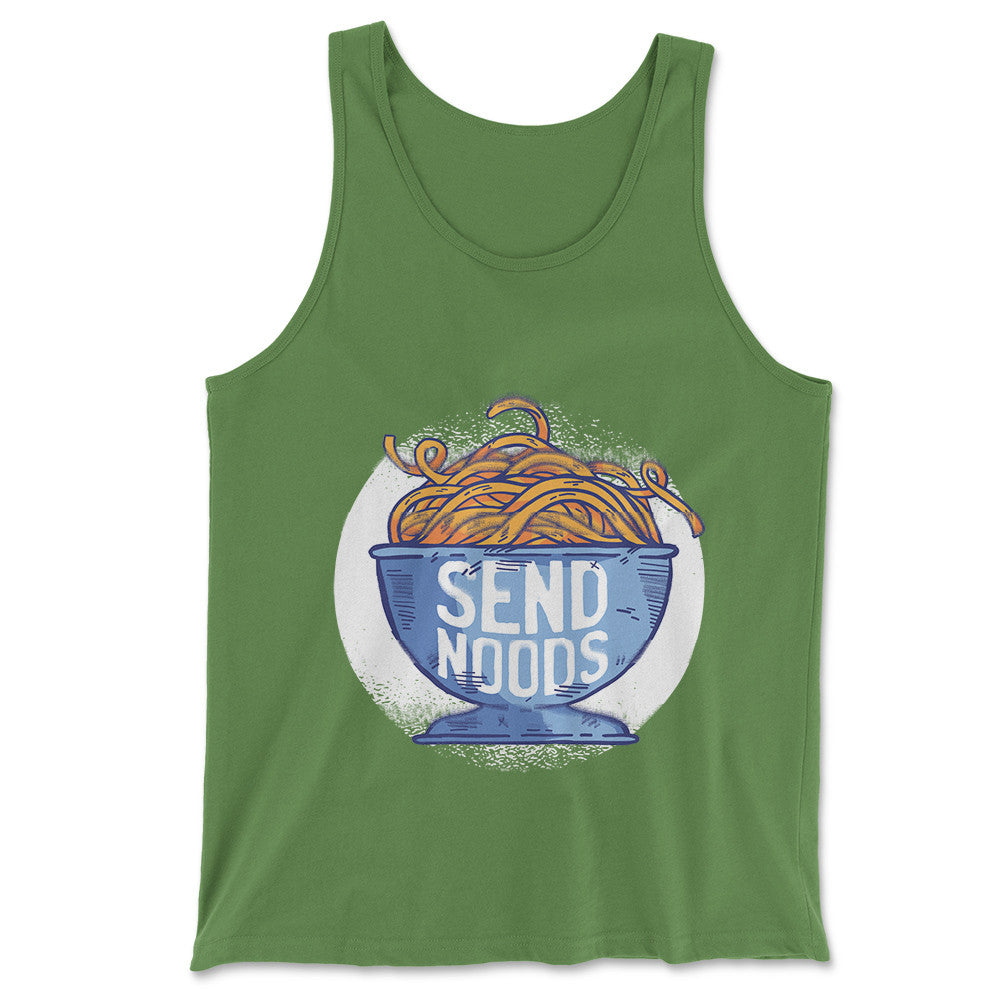 Send Noods Men/Unisex Tank in Leaf color