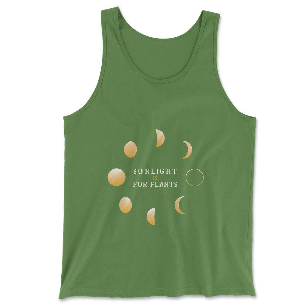 Night Moon Phases Men/Unisex Tank in Leaf color