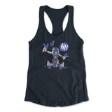 Quadcopter Robot Womens Racerback Tank in Midnight Navy color