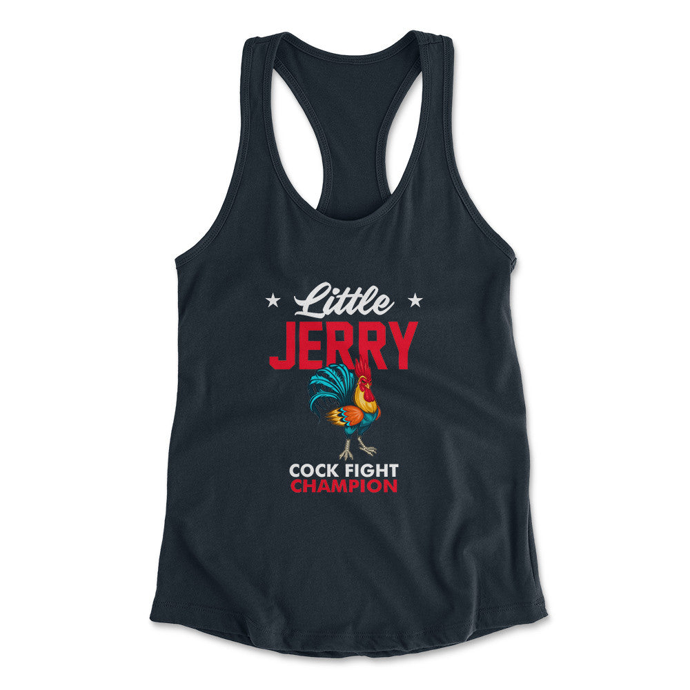 Little Jerry Womens Racerback Tank in Midnight Navy color