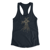 Processor Design Womens Racerback Tank in Midnight Navy color