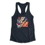 Oh Sam Can You See Womens Racerback Tank in Midnight Navy color