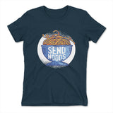 Send Noods Womens T-Shirt in Midnight Navy color