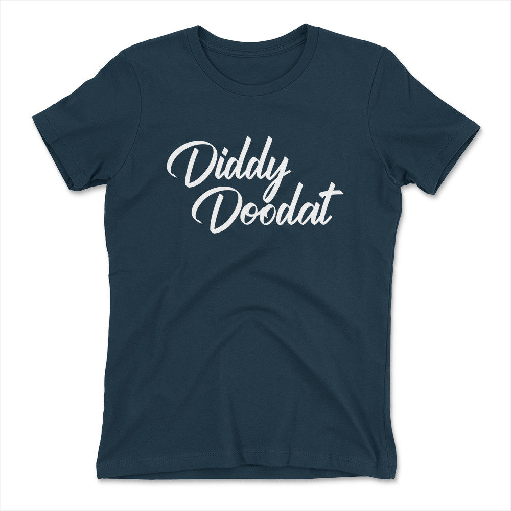 Diddy Doodat Womens T-Shirt in Midnight Navy color