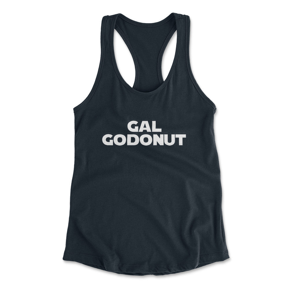 Gal Godonut Womens Racerback Tank in Midnight Navy color