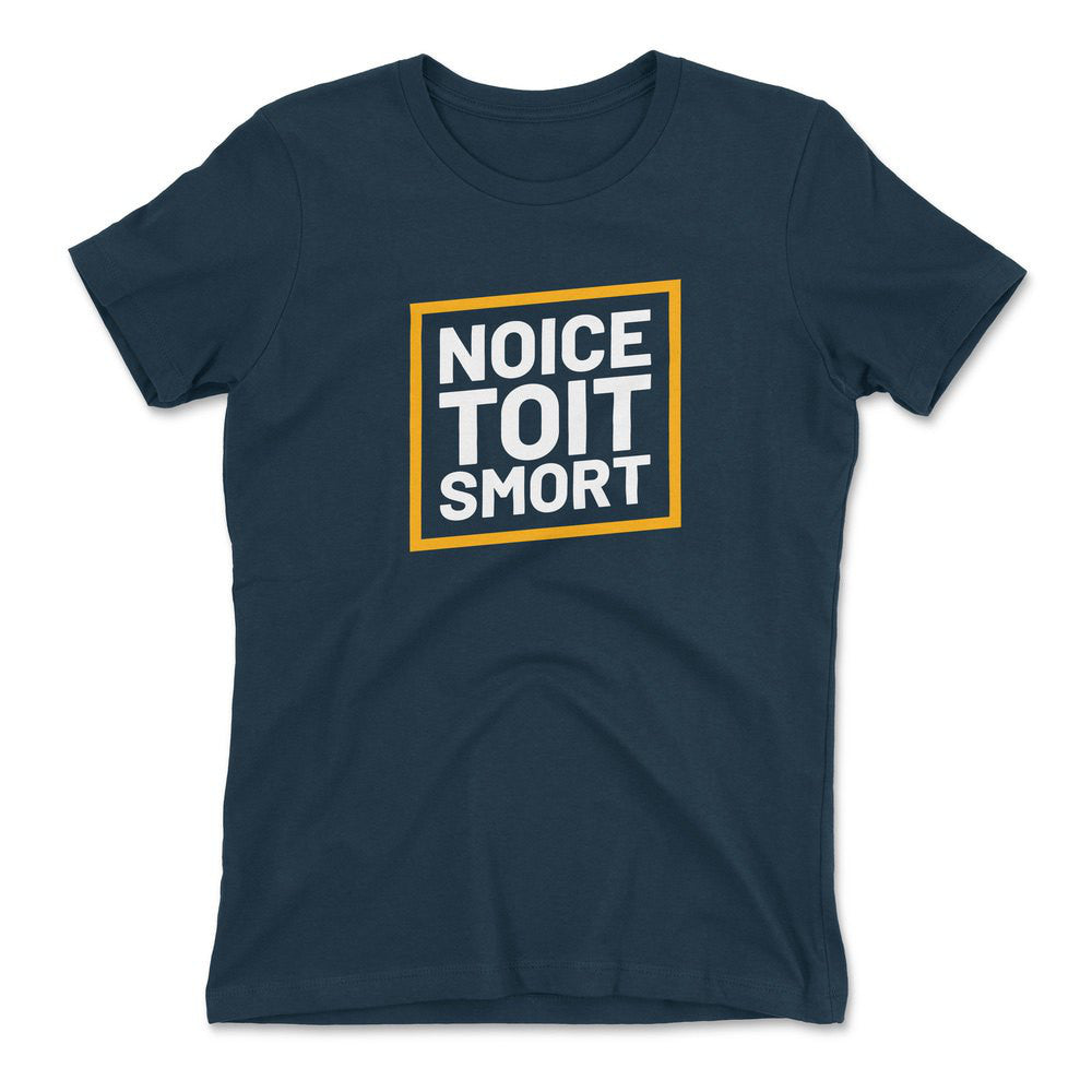 Noice Toit Smort Womens T-Shirt in Midnight Navy color