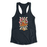 Planet Oil Squeezer Womens Racerback Tank in Midnight Navy color