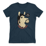Kendrick Llama Womens T-Shirt in Midnight Navy color