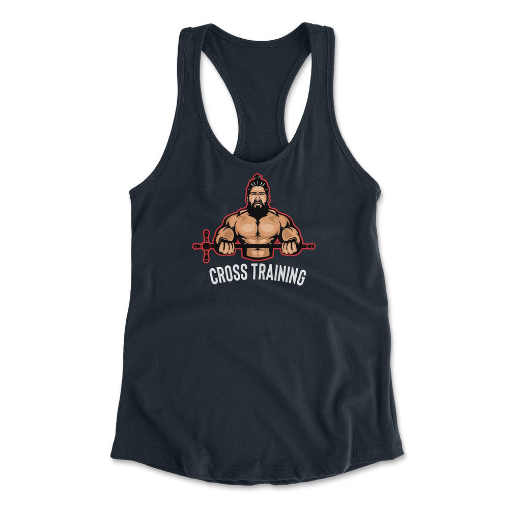 Cross Training Womens Racerback Tank in Midnight Navy color