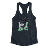 I Think You're Overreacting Womens Racerback Tank in Midnight Navy color