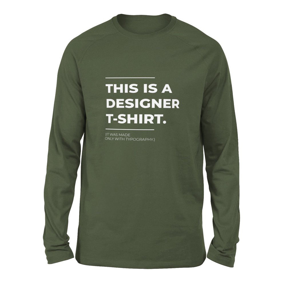 Designer Tshirt Men/Unisex Drop Shoulder Sweatshirt in Military Green color